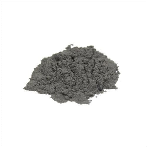 Studio photograph of fine grey precious-metal powder